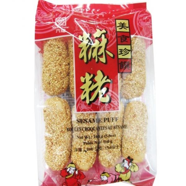 六福白麻粩160G