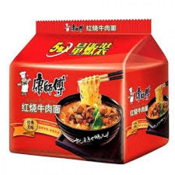 康师傅红烧牛肉面5x106g