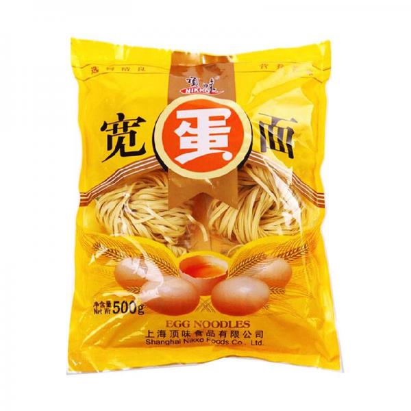 顶味宽蛋面500G