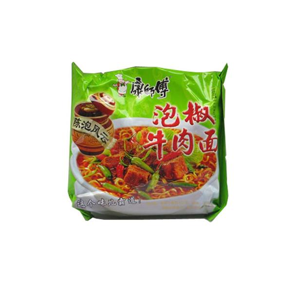 康师傅泡椒牛肉面105G