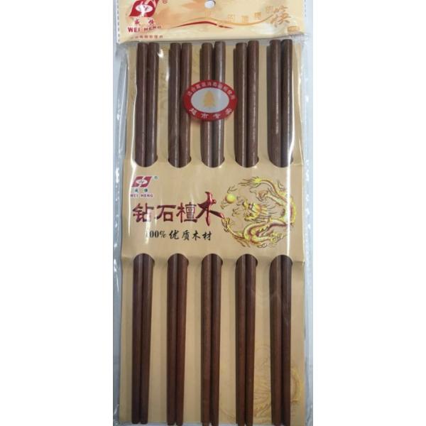 钻石檀木筷10PAIRS