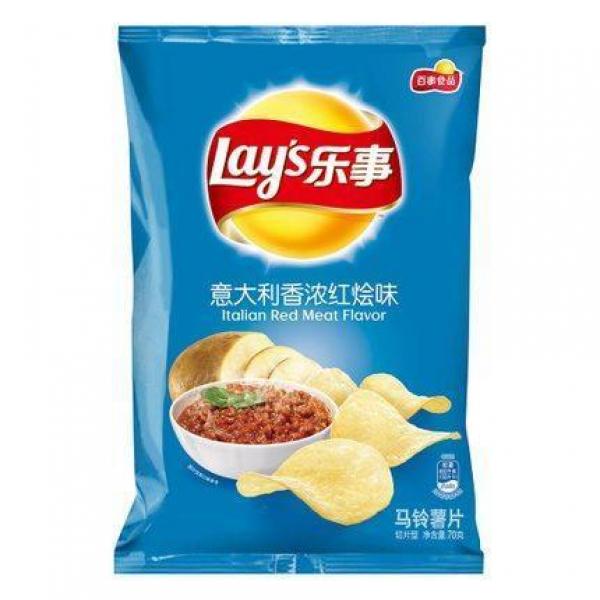 乐事薯片-意大利香浓红烩味70G