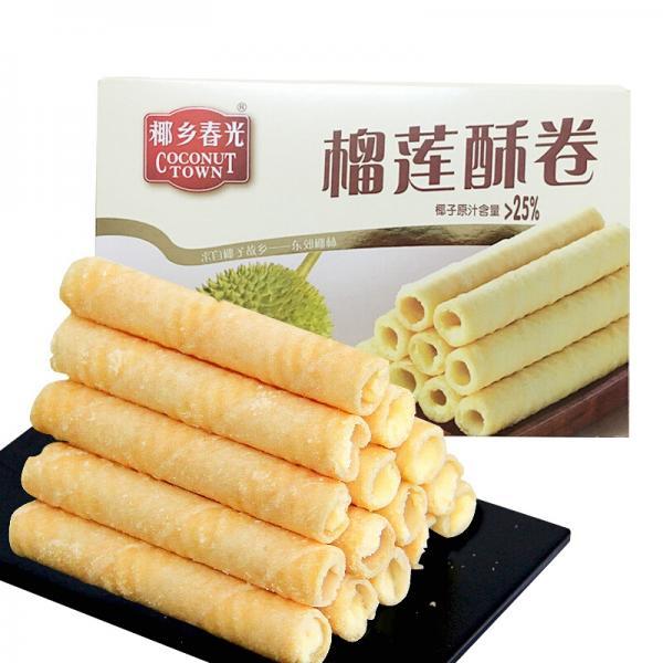 春光榴莲酥卷105G