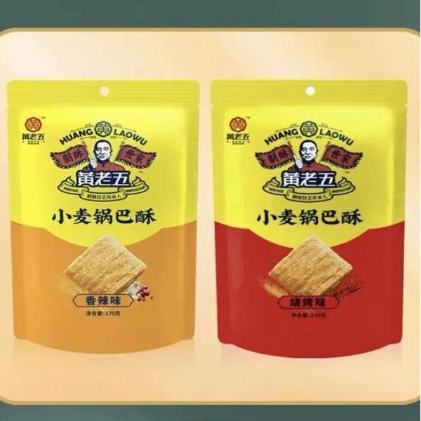 黄老五小麦锅巴酥-烧烤味170G