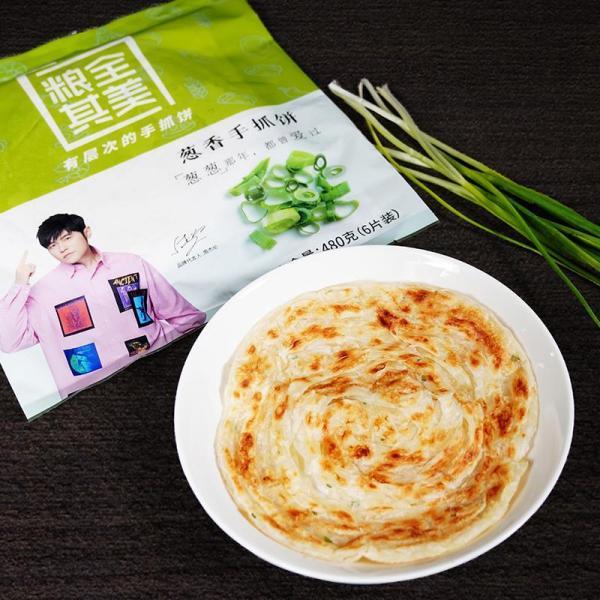 粮全其美手抓饼葱香味400G