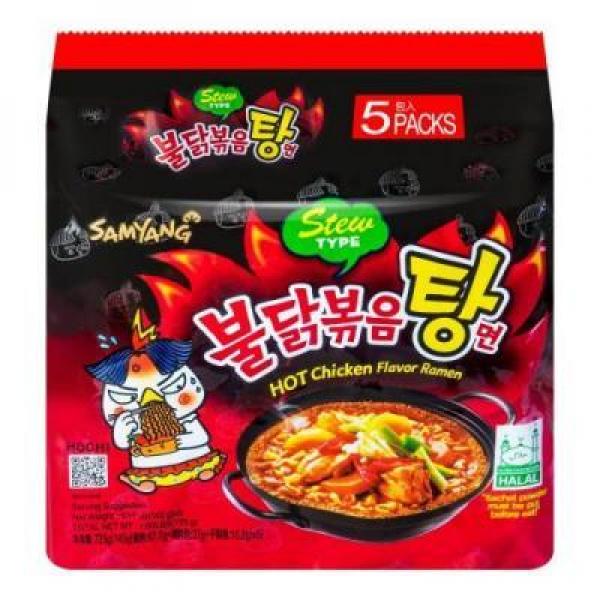 三养辣鸡汤面5连包5x145G