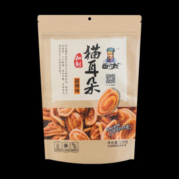 卧龙甜辣味猫耳朵138G