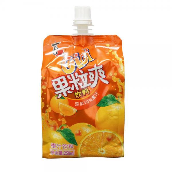 喜之郎橙汁果粒爽258ML