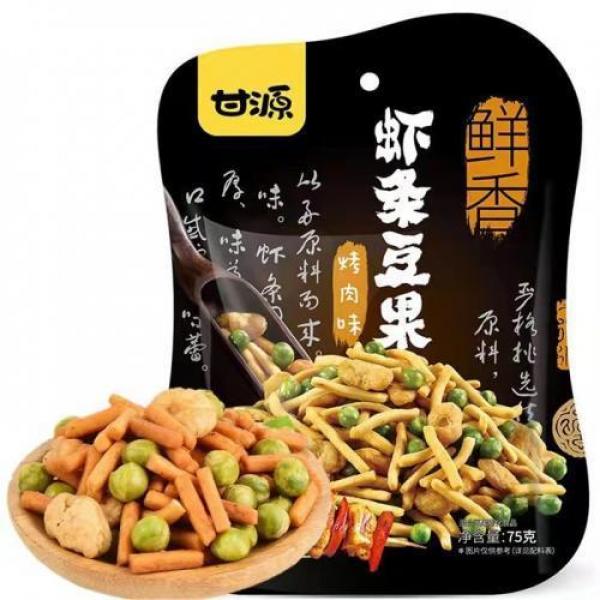 甘源虾条豆果烤肉味 75G