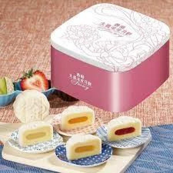 大班冰皮迷你四色月饼四个装