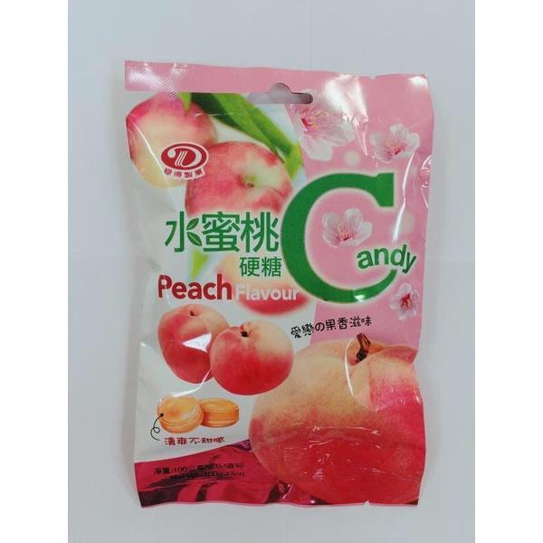 绿的水蜜桃硬糖100G