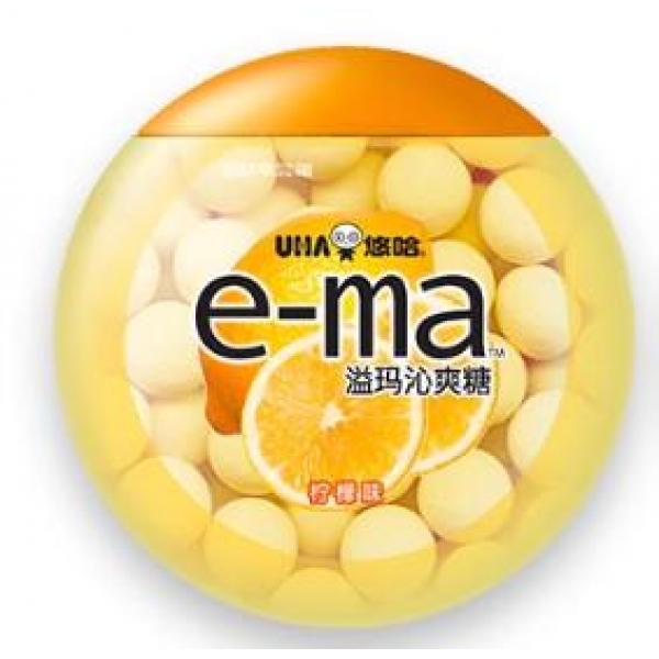 悠哈溢玛沁爽糖 薄荷味33G