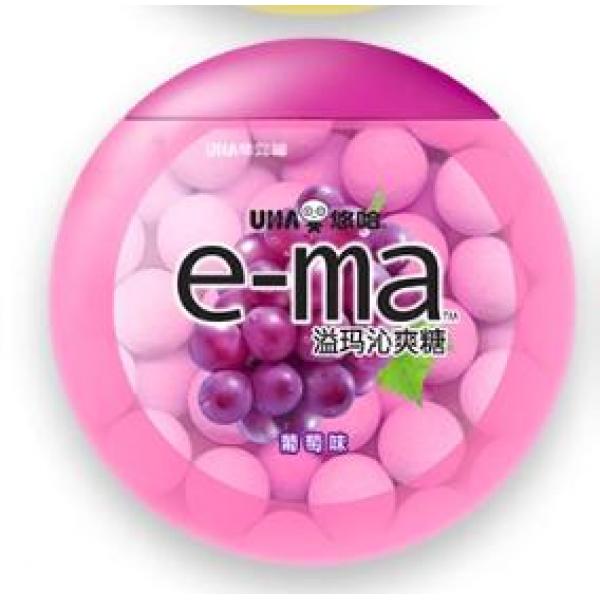 悠哈溢玛沁爽糖 玫瑰味33G