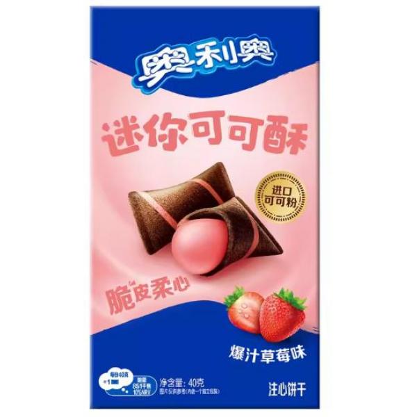 奥利奥迷你可可酥草莓味40g