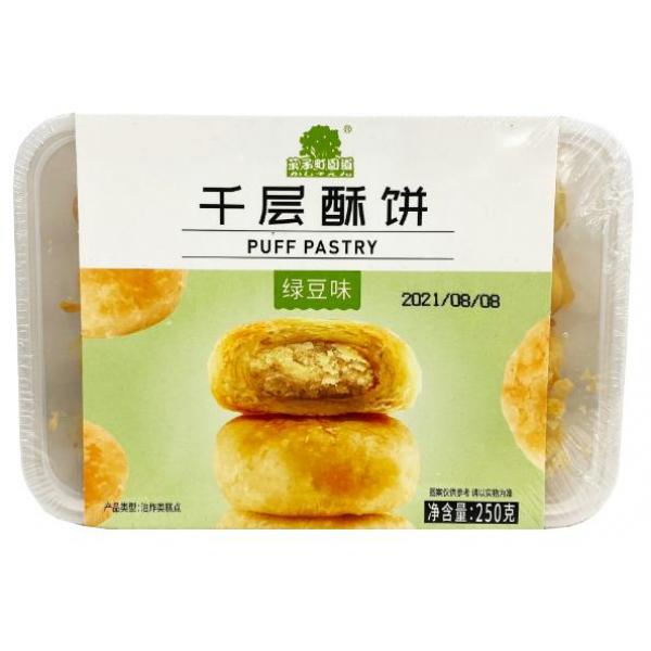 果子町红豆千层酥饼250G