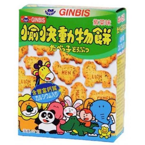 金必氏动物饼干紫菜味37G