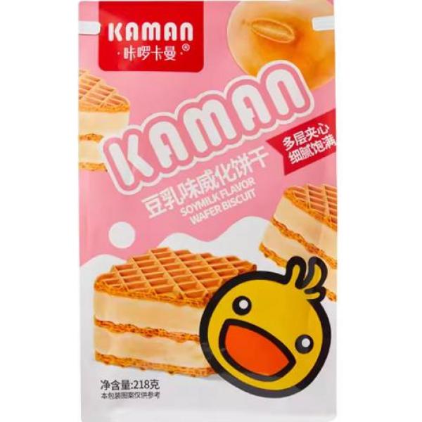 咔啰卡曼咸蛋黄威化饼干218G