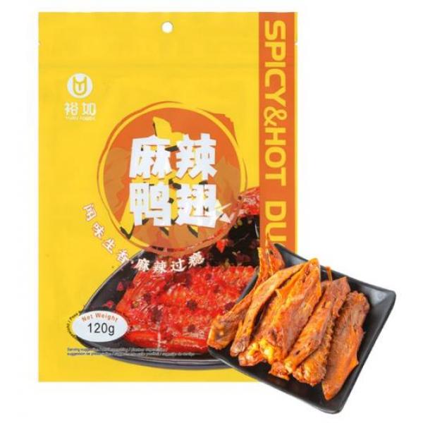 裕如麻辣鸭翅120G