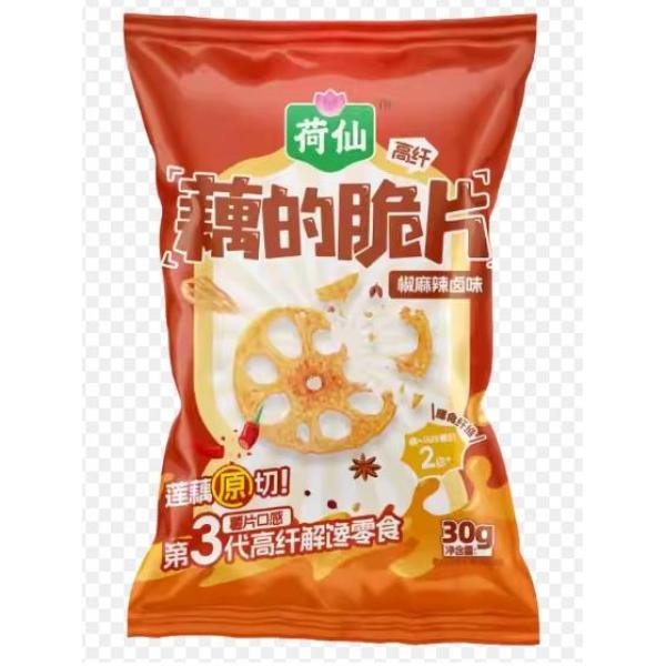 荷仙藕的脆片椒麻辣卤味30G