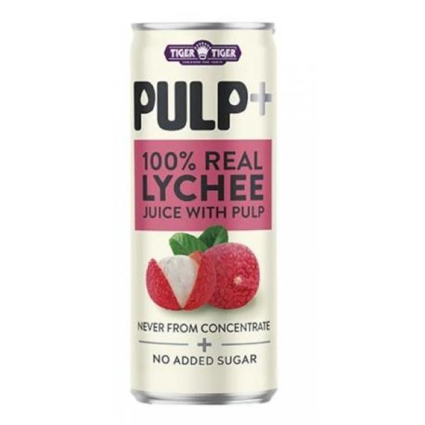 双虎100%荔枝果肉饮料1L