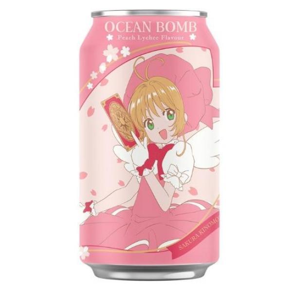 OceanBomb桃子荔枝味气泡水330ml