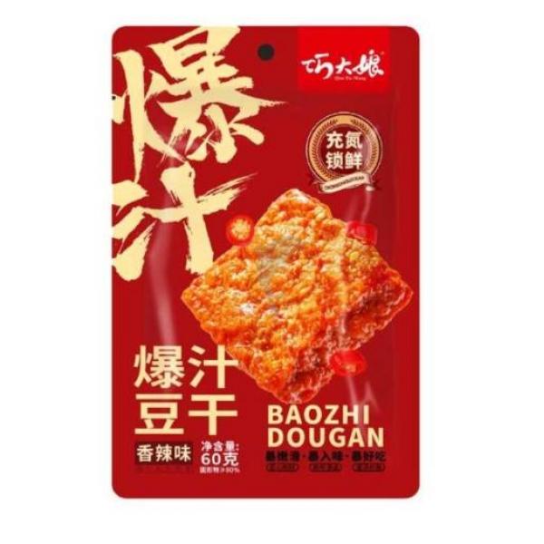 巧大娘爆汁豆干 香辣味60G