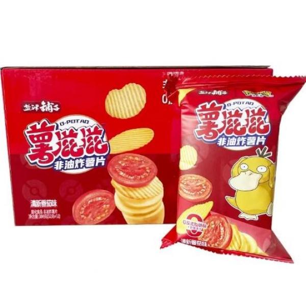 盐津铺子薯滋滋非油炸薯片（番茄味）32g