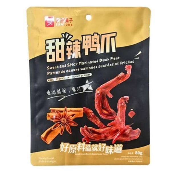 良品铺子甜辣鸭爪80g