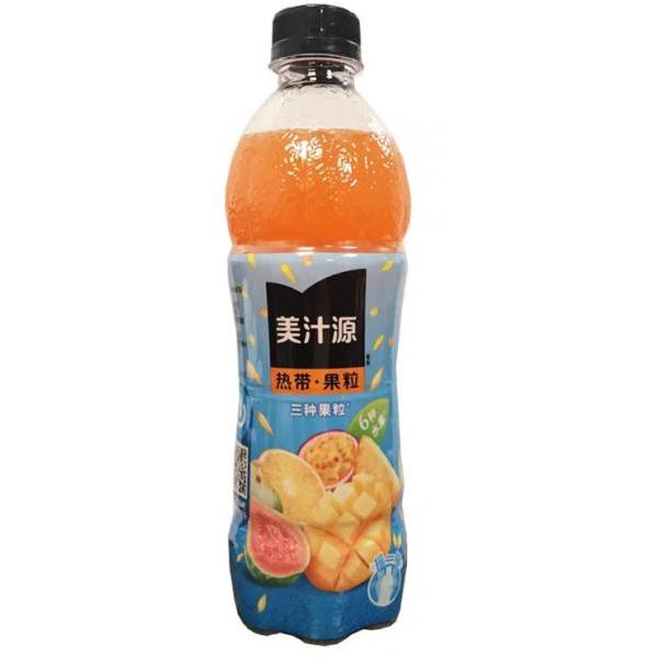 美汁源 热带果粒复合果汁饮料  450ML